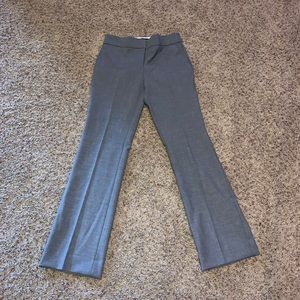 Gray wide leg work pants